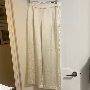 Express Ivory Wide-Leg Trousers